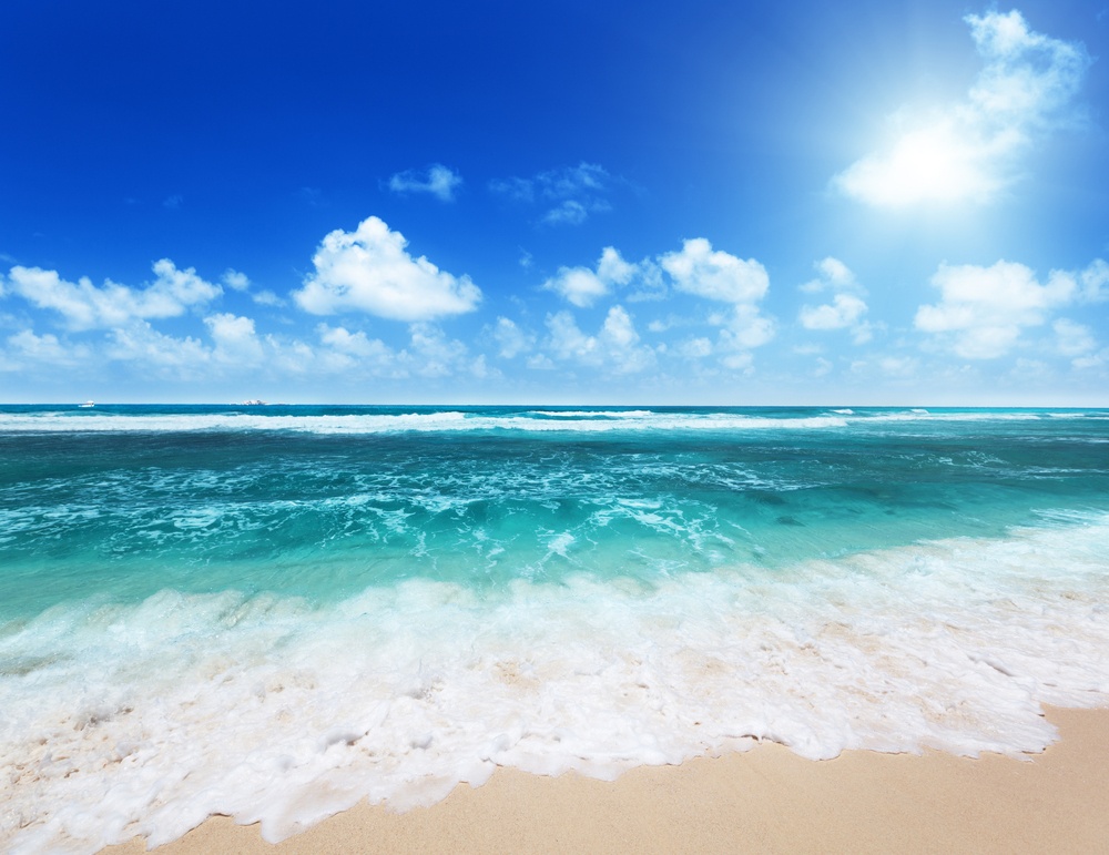 perfect beach on La Digue island, Seychelles